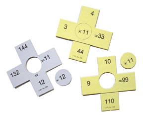 Cross Math Puzzles - Multiplication & Division