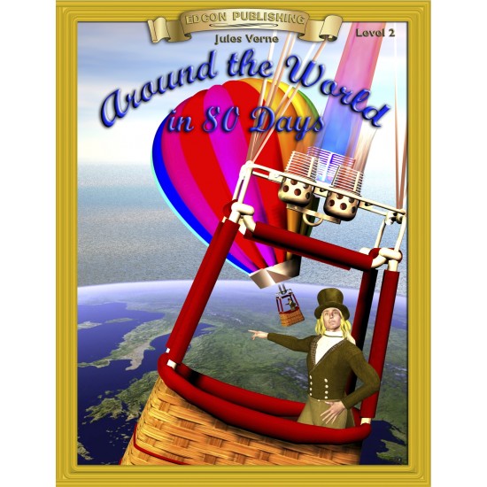 Around the World in 80 Days 10 Chapter Classic Read-along PDF eBook with Activities and Narration