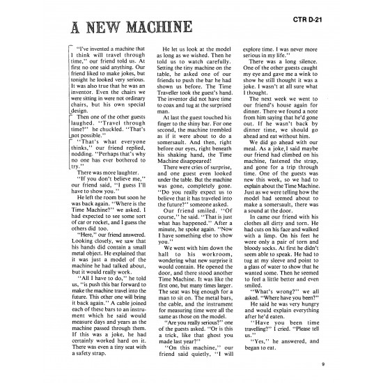 Time Machine Printed Book Time Machine Printed Book