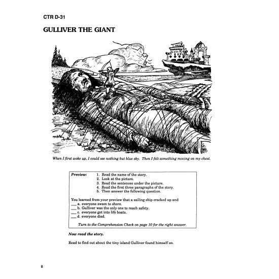 Gulliver's Travels by Jonathan Swift Reading Level 4 Printed Book