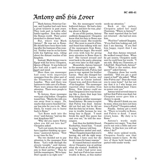 Antony and Cleopatra Reading Level 4 Printed Book Antony and Cleopatra Reading Level 4 Printed Book