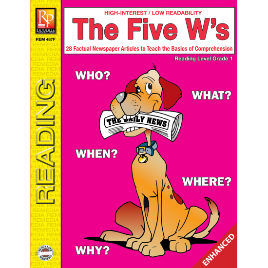 The Five W’s  Reading Level 1  Enhanced eBook